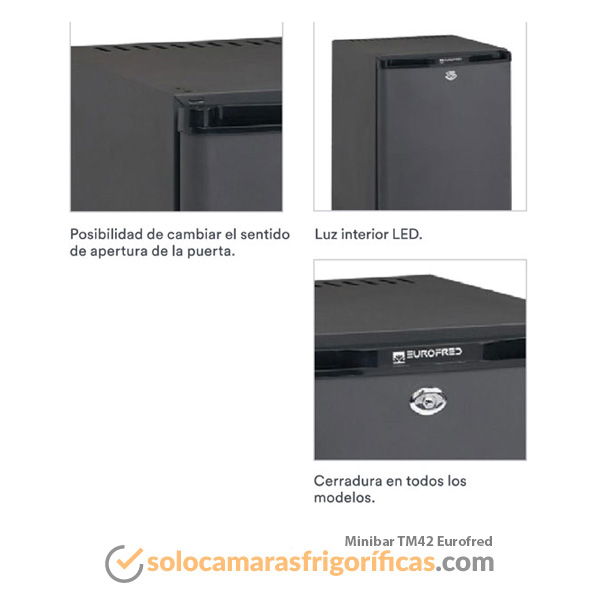 Detalles Nevera Minibar TM42 Eurofred