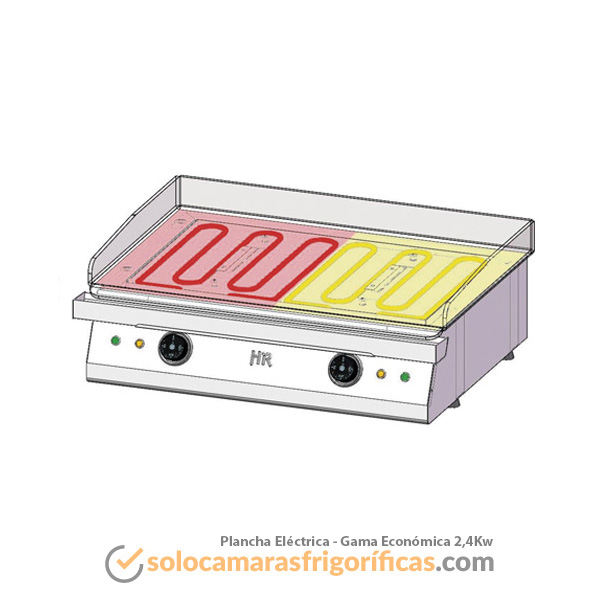 Plancha Eléctrica GAMA ECONÓMICA 2,4KW - FAINCA
