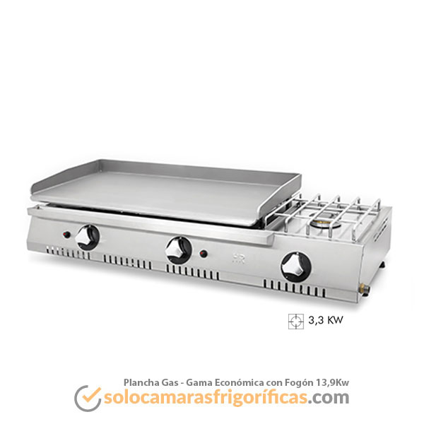 Plancha Gas GAMA ECONÓMICA CON FOGÓN 13,9KW - FAINCA