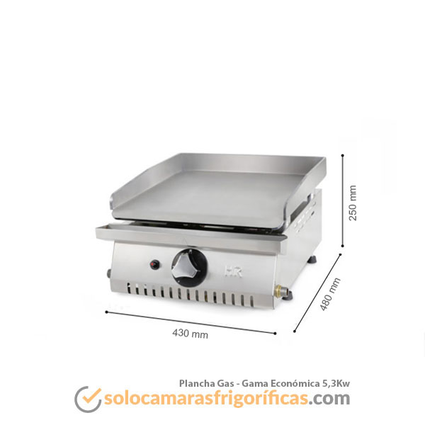 Plancha Gas GAMA ECONÓMICA 5,3KW - FAINCA