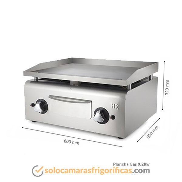 Dimensiones Plancha Gas 8,2KW FAINCA