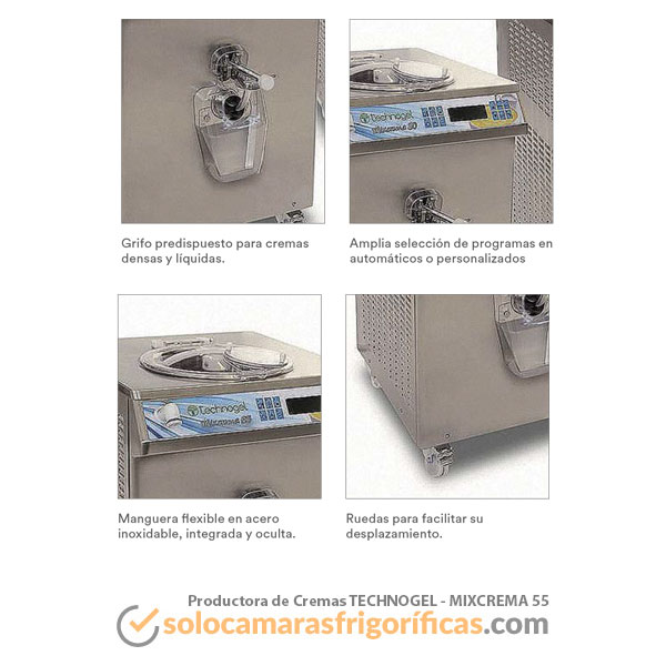 Máquina Productora de Cremas MIXCREMA 55 - EUROFRED