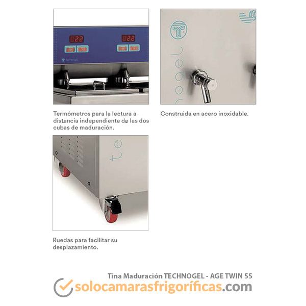 Tina de Maduración AGE TWIN 55 - EUROFRED