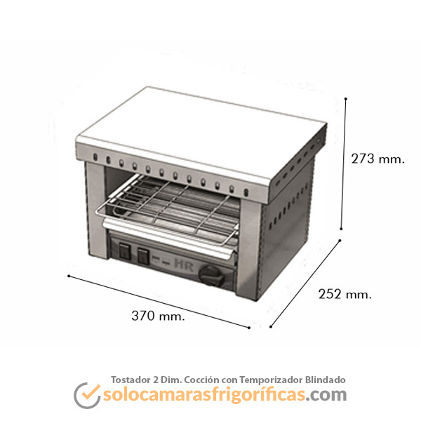 Tostador 2 Dimensiones Coccion con Temporizador Blindado FAINCA