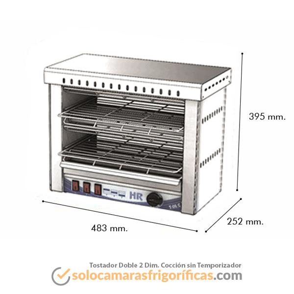 Tostadora Doble 2 Dimensiones de Cocción sin Temporizador FAINCA