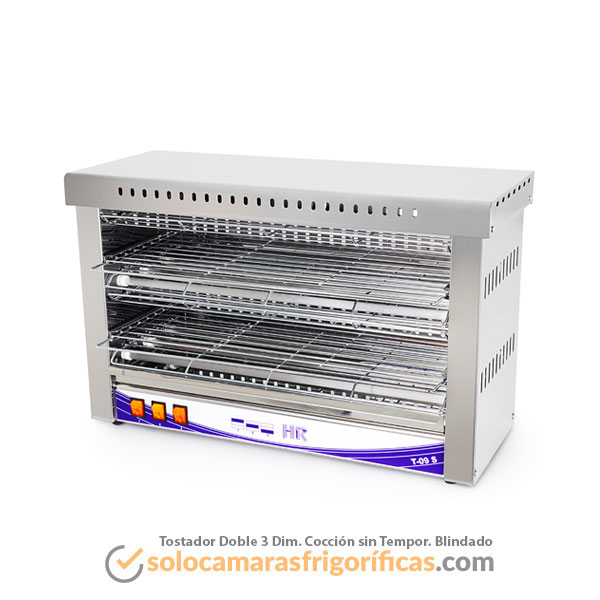 Tostador Doble 3 Dimensiones de Cocción sin Temporizador Blindado FAINCA Tostador Doble 3 Dimensiones Cocción sin Temporizador Blindado FAINCA