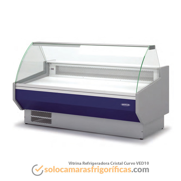 Vitrina Expositora Refrigerada Cristal Curvo VED10 Vitrina Expositora Refrigerada Cristal Curvo VED10