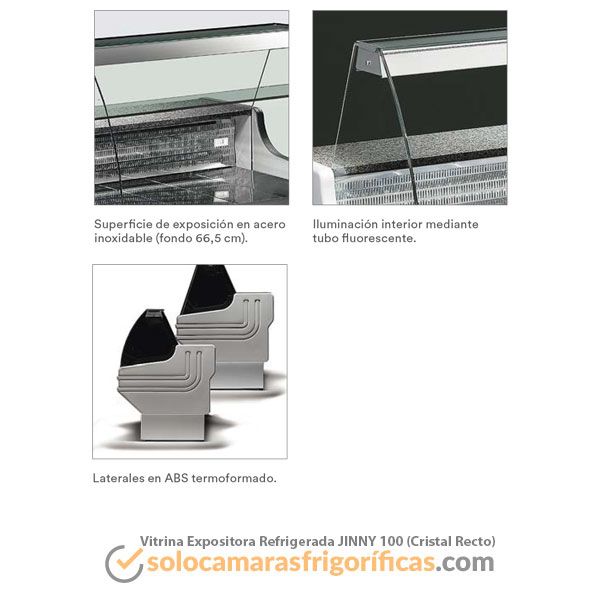 Vitrina Expositora Refrigerada JINNY 100 - EUROFRED