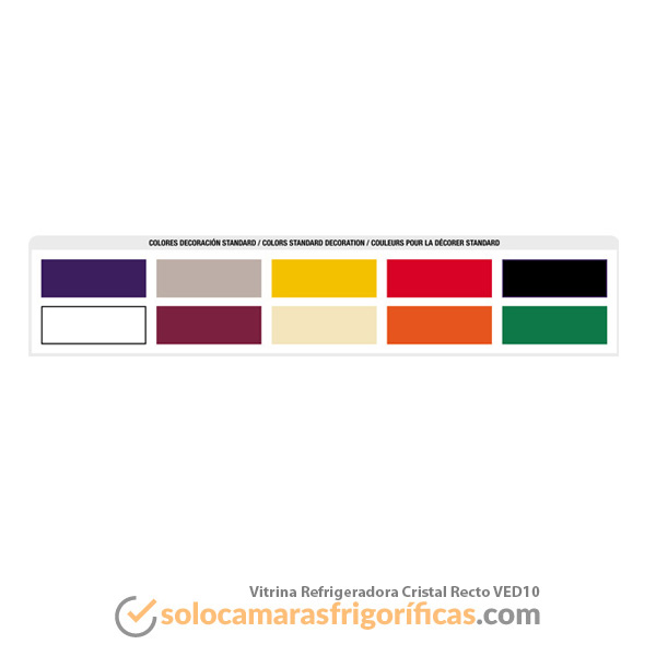 Vitrina Expositora Refrigerada Cristal Recto VED10