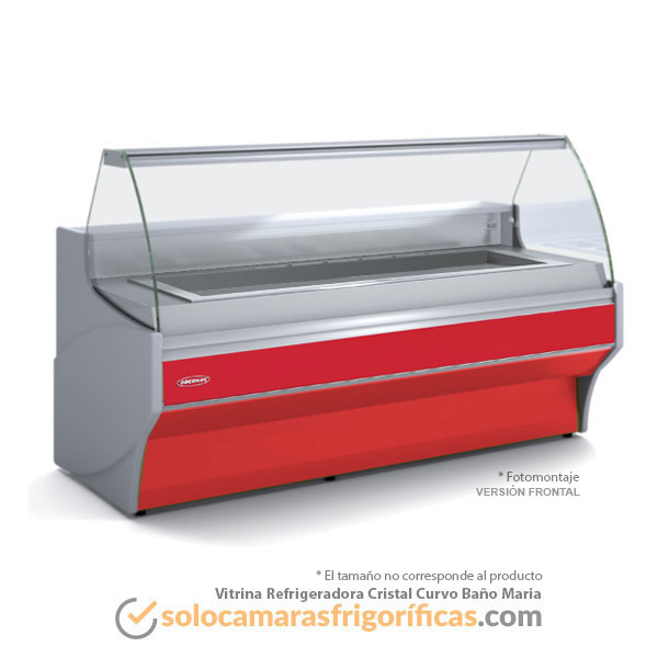 Vitrina Expositora Refrigerada Curvo - Baño Maria