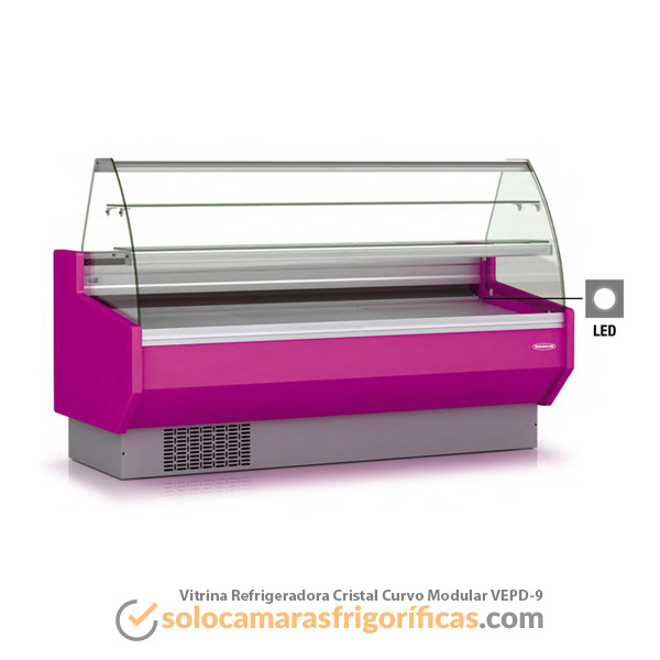 Vitrina Expositora Refrigerada Curvo Modular VEPD-9