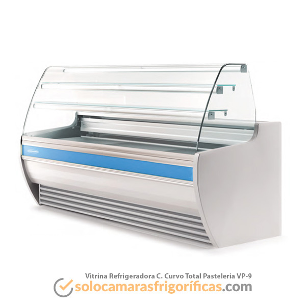 Vitrina Expositora Refrigerada Curvo Total Pasteleria VP-9 Vitrina Expositora Refrigerada Curvo Total Pasteleria VP-9