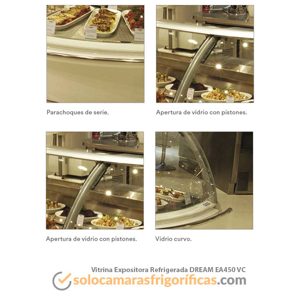 Detalles Vitrina Expositora Refrigerada DREAM EA450 VC - EUROFRED