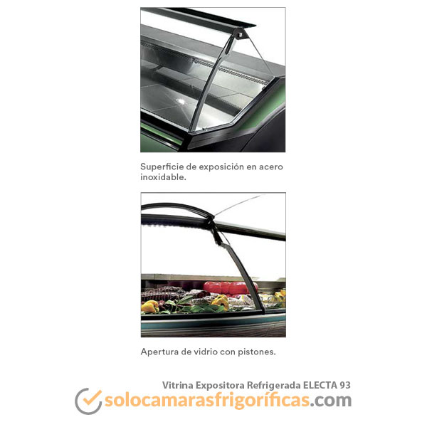 Detalles Vitrina Expositora Refrigerada ELECTA 93 - EUROFRED