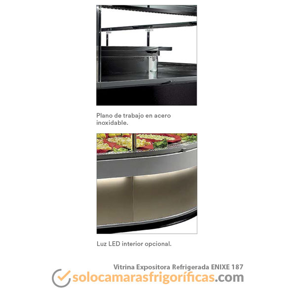 Detalles Vitrina Expositora Refrigerada ENIXE 93 - EUROFRED