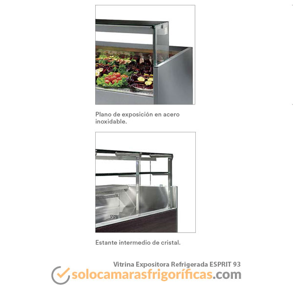 Detalles Vitrina Expositora Refrigerada ESPRIT 93 - EUROFRED