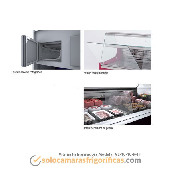 Vitrina Expositora Refrigerada Modular VE-10-10-R-TF