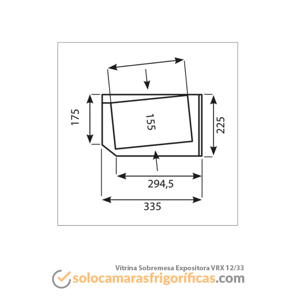 Vitrina Sobremesa VRX 12/33 - EUROFRED