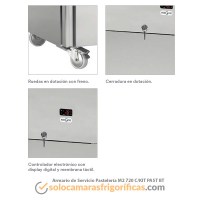 Detalles Armario Congelación Pastelería M2 720 C KIT PAST BT Eurofred