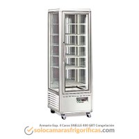 Armario Congelador Expositor 4 Caras SNELLE 400 GBT