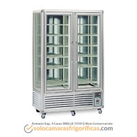 Armario Expositor Conservación 4 Caras SNELLE 1010 Q New