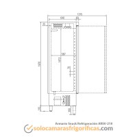 Ficha Técnica Armario Expositor Refrigeración SNACK ARSV 210