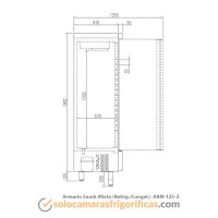 Ficha Técnica Armario Refrigeración/Congelación SNACK MIXTO ARM 125 2