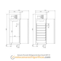 Ficha Técnica Armario Refrigeración Pescado EURO SNACK AEP 55