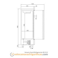 Ficha Técnica Armario Refrigeración Expositor SNACK AR 55 E