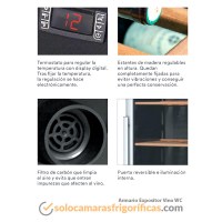 Detalles Armario Refrigerado Expositor Vino WC