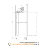 Ficha Técnica Armario Refrigeración SNACK ARSV 75
