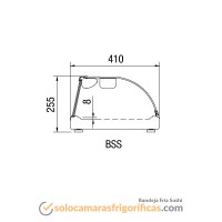 Dibujo Técnico Bandeja Fría Sushi para restaurante