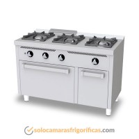 Cocina Industrial 600 Horno 3 FUEGOS C3F600H FAINCA