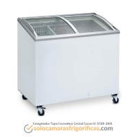 Congelador Tapa Corredera de Cristal Curvo - IC-SCEB-200L