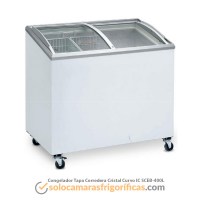 Congelador Tapa Corredera de Cristal Curvo - IC-SCEB-400L