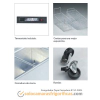 Detalles Congelador Tapa Corredera - IC SC 500L