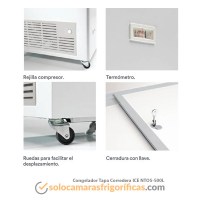 Detalles Congelador Tapa Corredera - ICE NTOS 500L