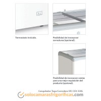 Detalles Congelador Tapa Corredera - VIC CSV-330L