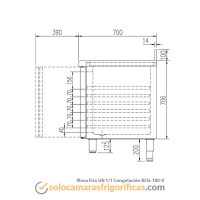 Ficha Técnica Mesa Fría GN 1/1 Congelación - BCG-180-V