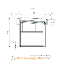 Dibujo Técnico Mostrador Fruta Personalizable
