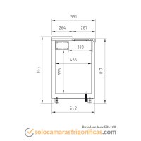 Ficha Técnica Nevera Botellero Inox EBI 100
