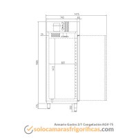 Ficha Técnica Nevera Congelador GASTRO AGV 75