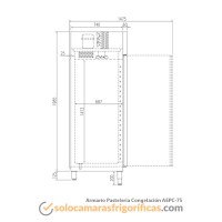 Ficha Técnica Nevera Congelador Pastelería AEPC 75