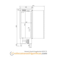 Ficha Técnica Nevera Congelador SNACK ACSV 75