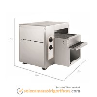 Medidas Tostadora TÚNEL VERTICAL