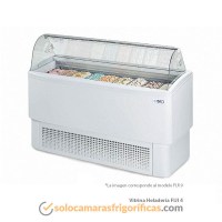 Vitrina Expositora Refrigerada Heladería - Cristal Recto ISSETA 4 S TP