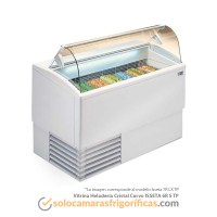 Vitrina Expositora Refrigerada Heladería - Cristal Recto ISSETA 6 S TP
