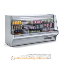 Vitrina Expositora Refrigerada Cerrada Inox 1'3m VC-8