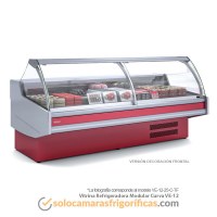 Vitrina Expositora Refrigerada Modular Curva VE-12-10-C-TF