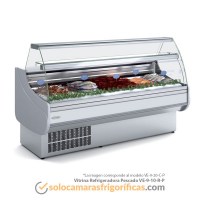 Vitrina Expositora Refrigerada Pescado VE-9-10-R-P